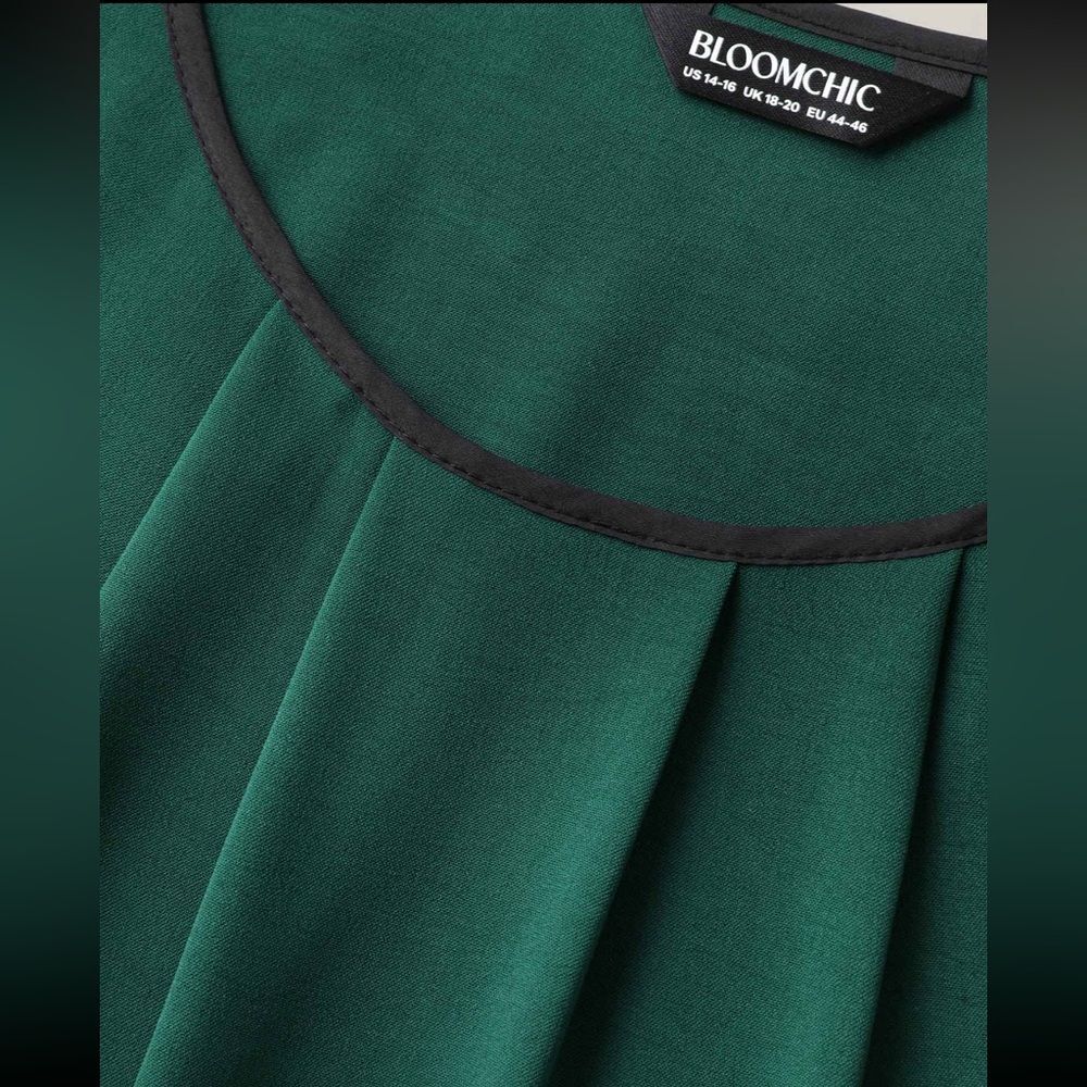 BloomChic Petal Sleeve Pleated Pockets Midi Dress – Size 1X - NWT - Picture 6 of 7